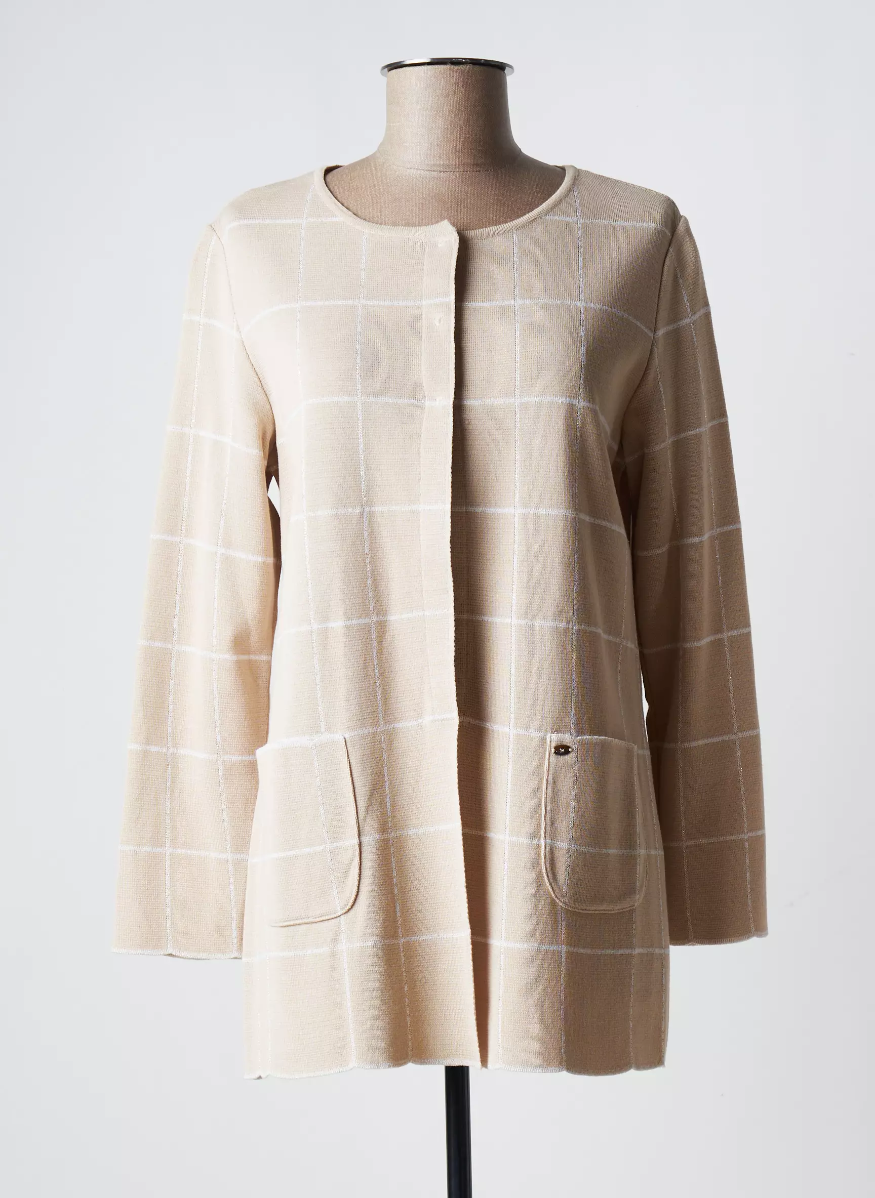 Maria Bellentani Cardigans Femme couleur beige