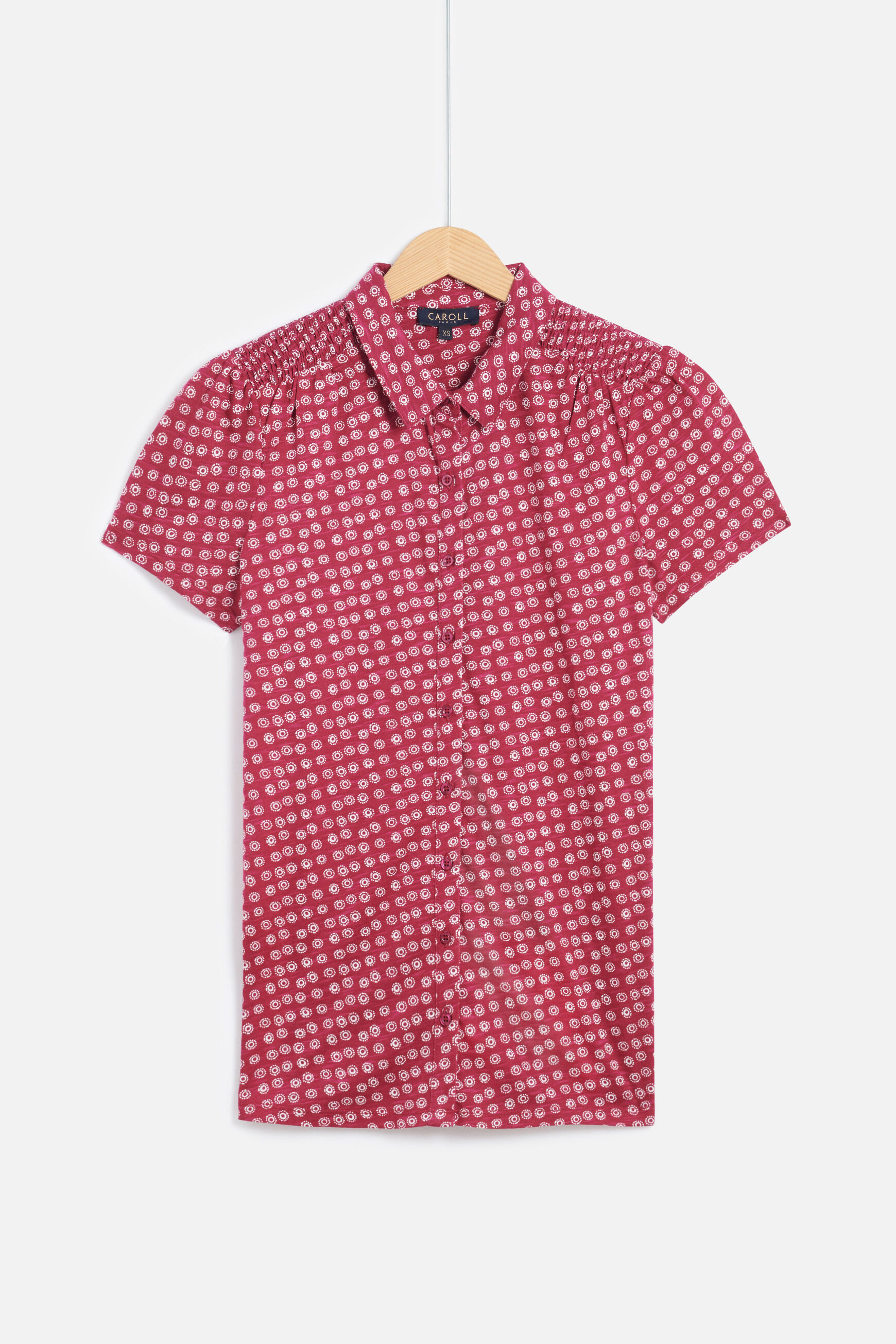 t-shirt loris halo rose cerise femme