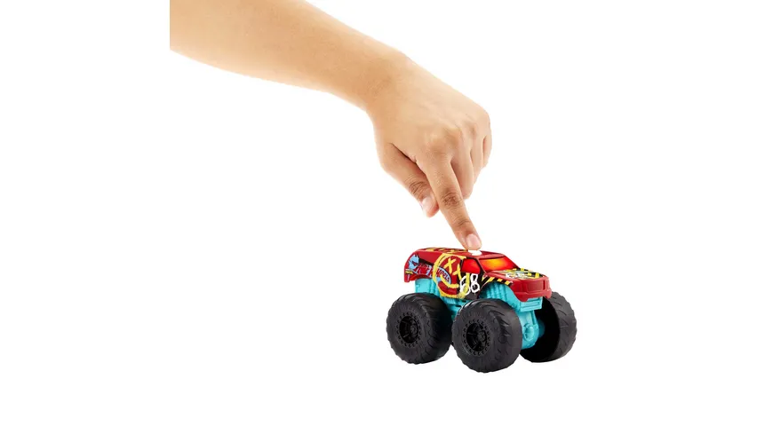 Hot Wheels Monster Trucks Roarin’ Wreckers Trucks mit Licht- und Geräuscheffekten, 1 Stück, sortiert