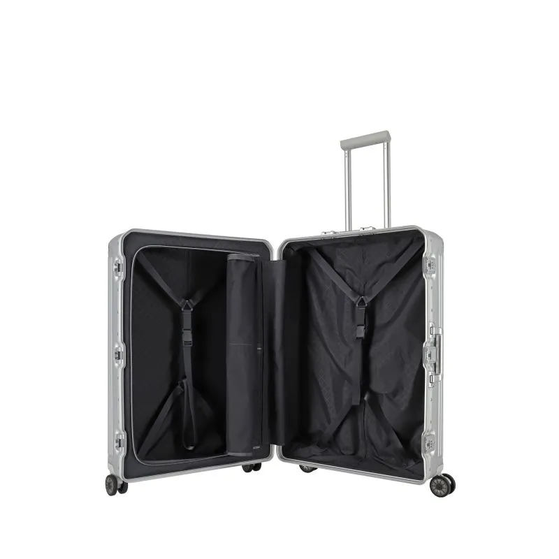 Travelite NEXT Trolley L mit 4 Rollen (77cm) - Silber