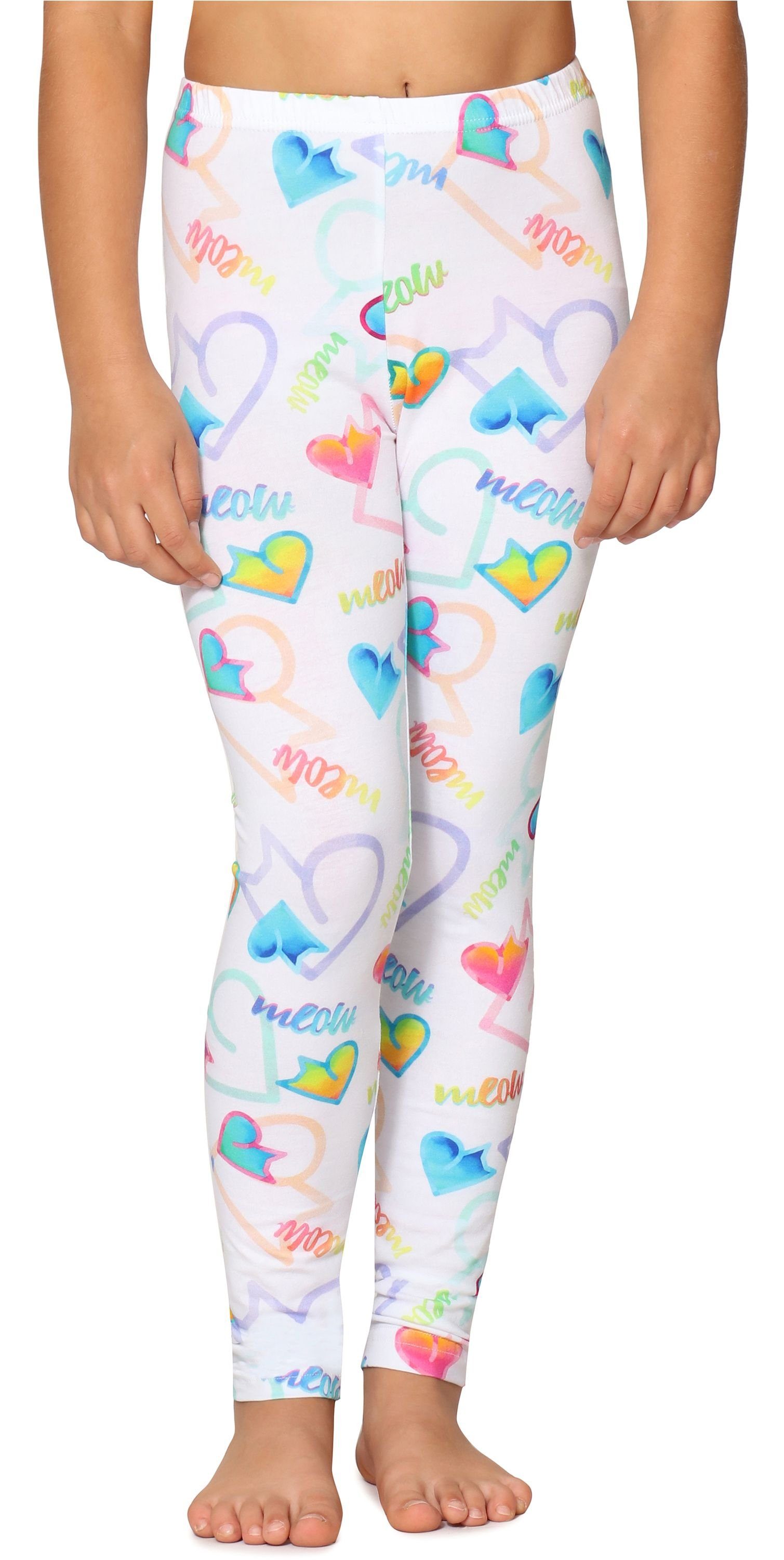 Merry Style Leggings Mädchen Lange Leggings aus Baumwolle MS10-337 (1-tlg) elastischer Bund