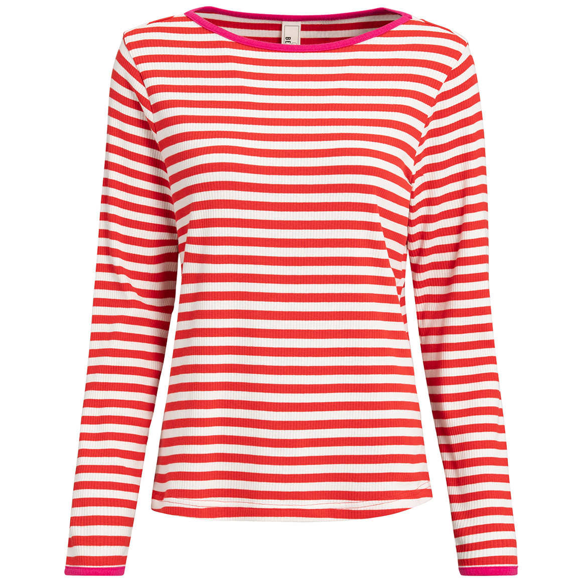 Damen Langarmshirt geringelt