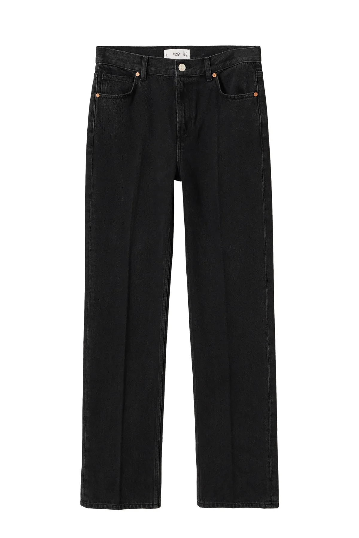 MANGO  Damenjeans aus schwarzem Denim 27091090