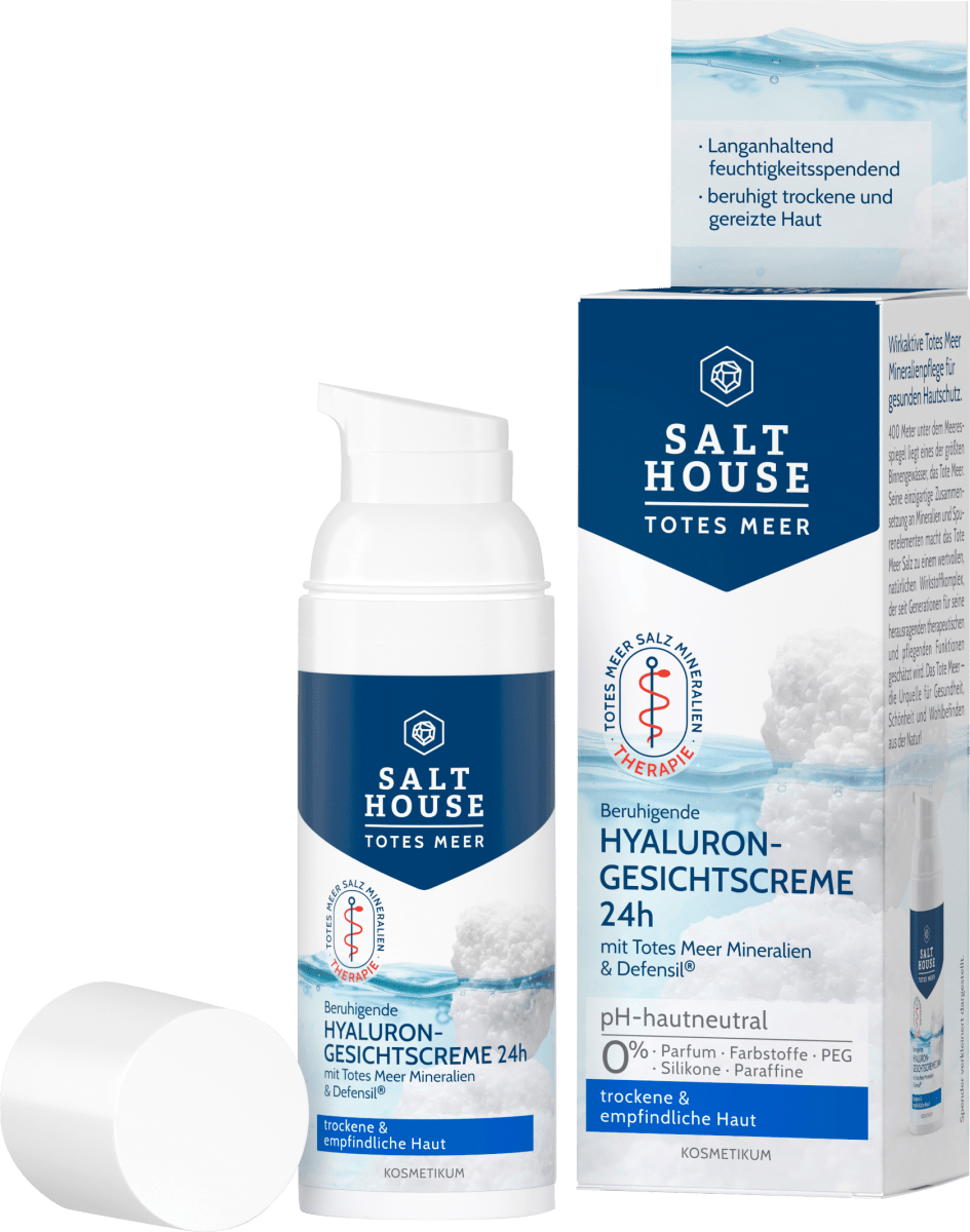 Gesichtscreme Totes Meer Hyaluron, 50 ml
