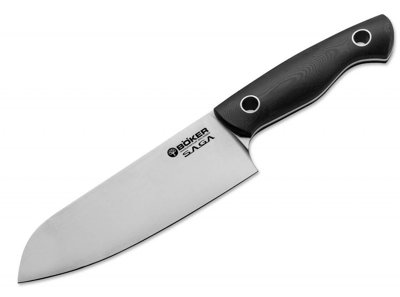 Saga Santoku G10 Satin