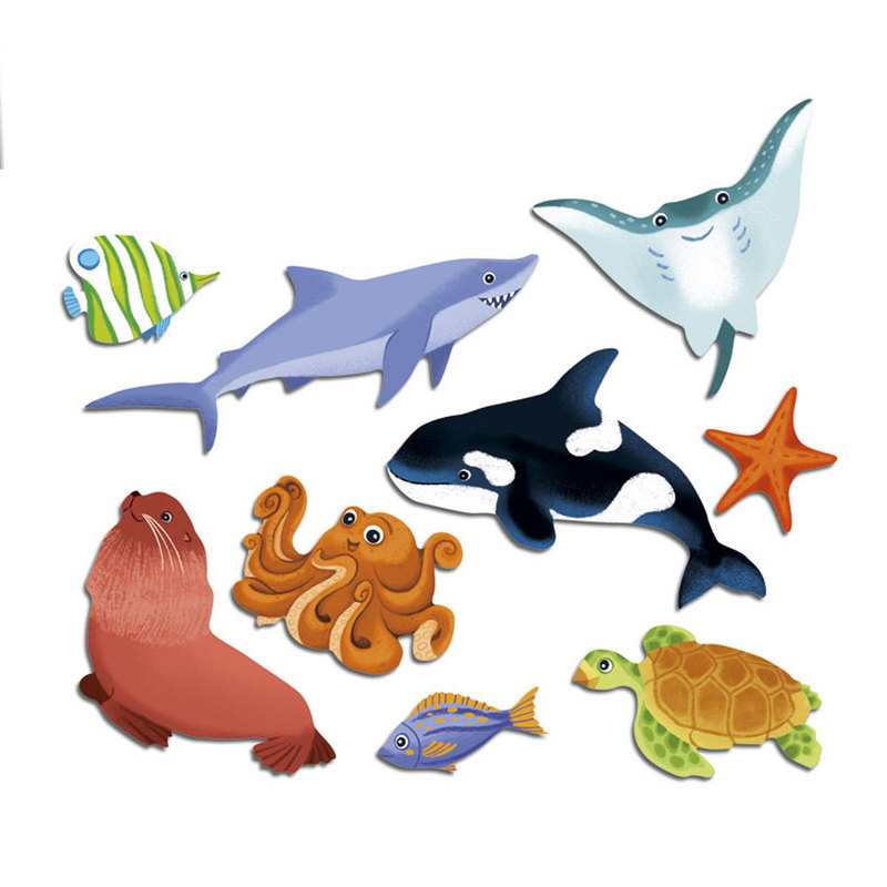 90 gommettes les animaux de la mer - Lito