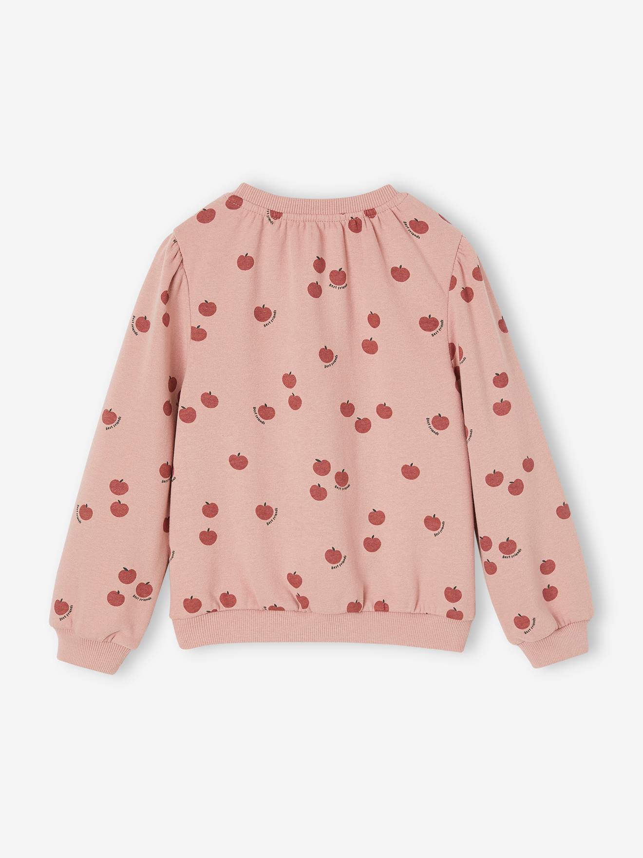 Sweat graphique fille chocolat