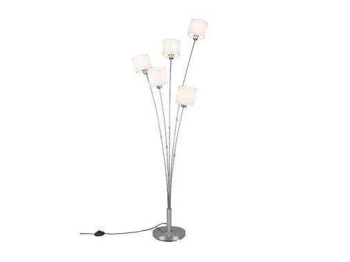 meineWunschleuchte LED Stehlampe, Dimmfunktion, LED wechselbar, Warmweiß, große ausgefallene moderne Designer-lampe dimmbar mehrflammig, H 163cm