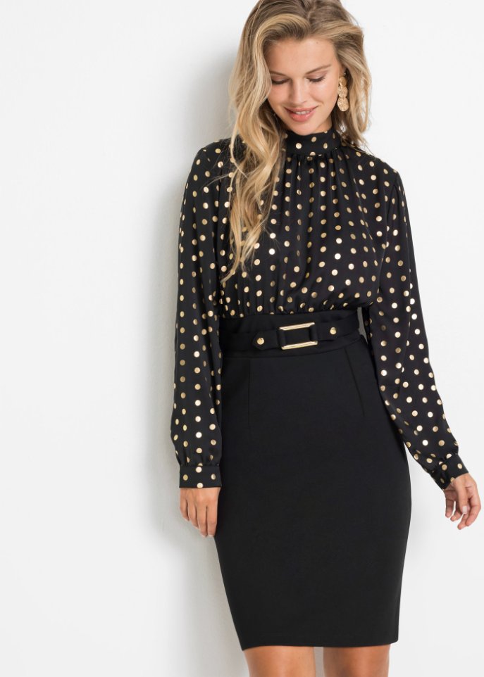 Kleid mit Polka-Dots