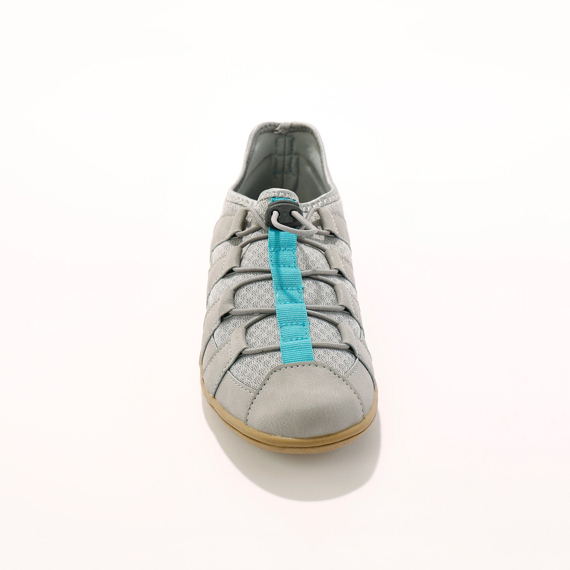 Sneakers détente en mesh à lacets élastiques