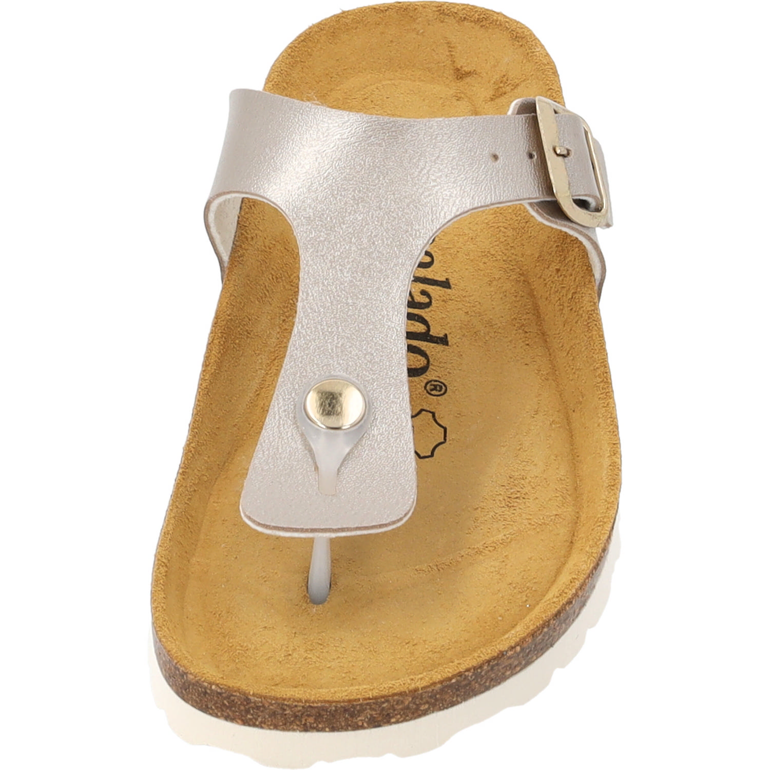 Palado Kos Metallic, Zehentrenner, Damen, Beige