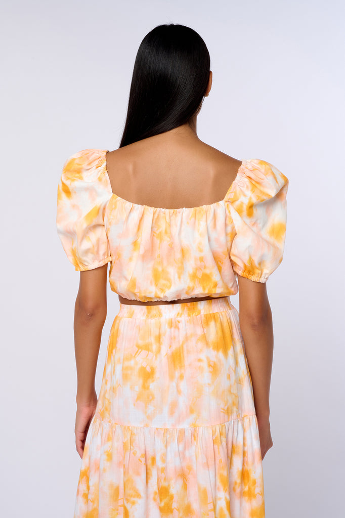 Top Lyra Manches Bouffantes