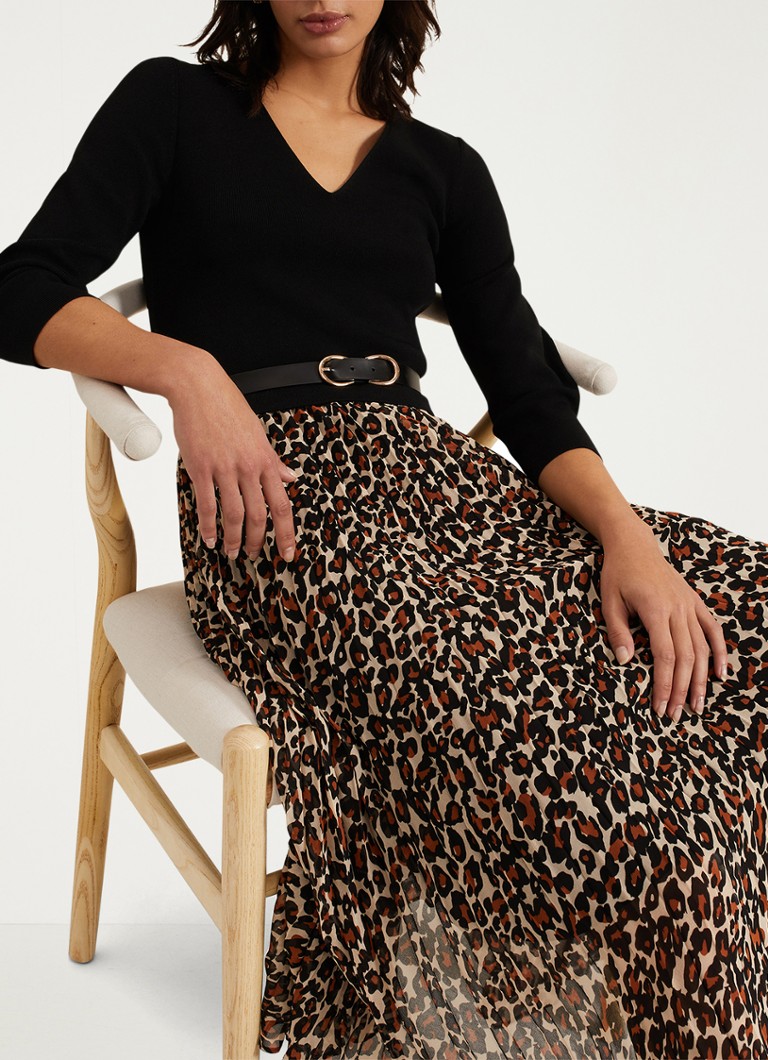 Vestido midi plisado de punto fino Josephine de Phase Eight