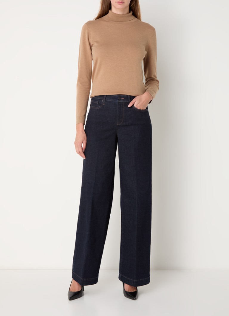 NYDJ Teresa wide leg jeans with dark wash