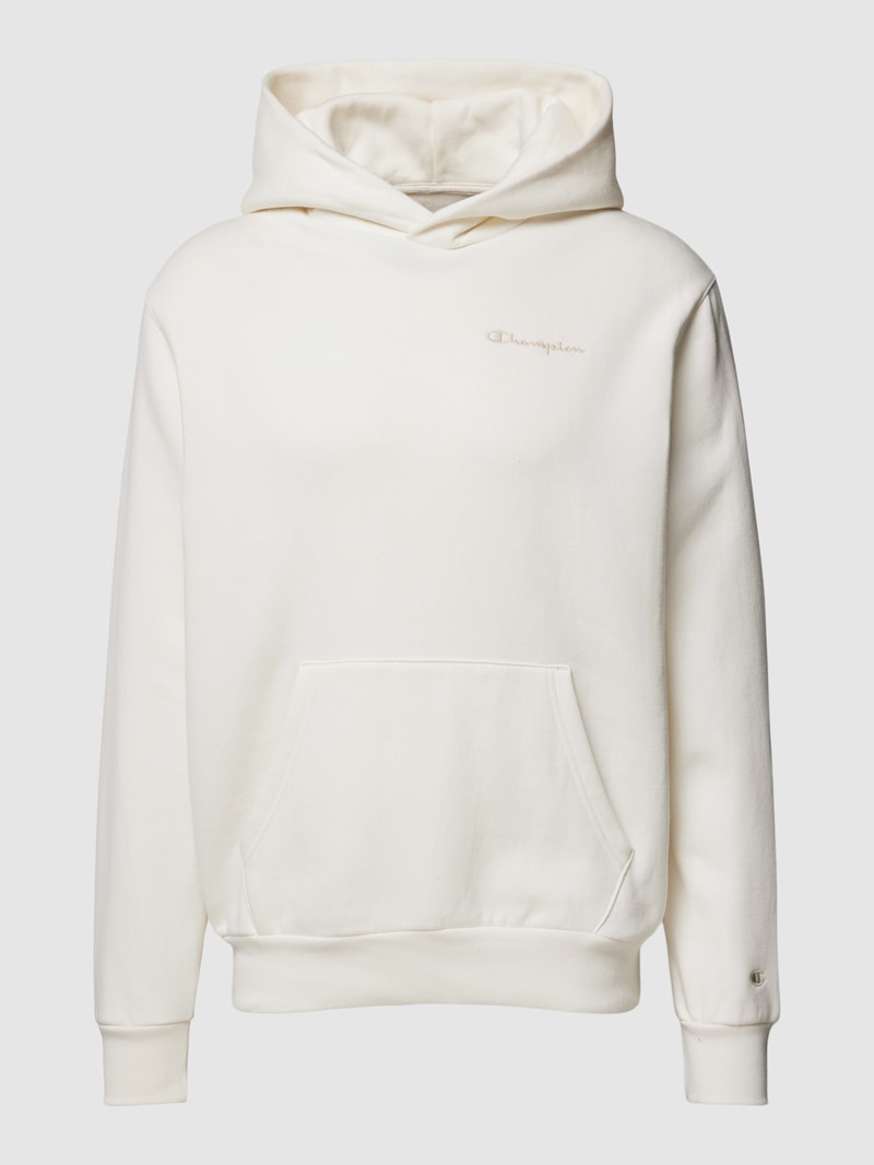 Oversized Hoodie mit Label-Detail in offwhite