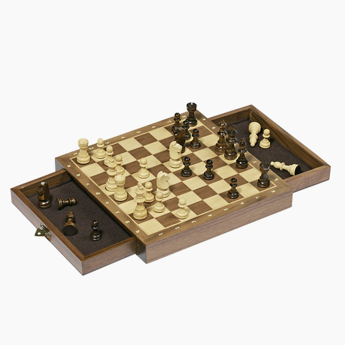 Magnetisches Schachspiel mit Schubladen