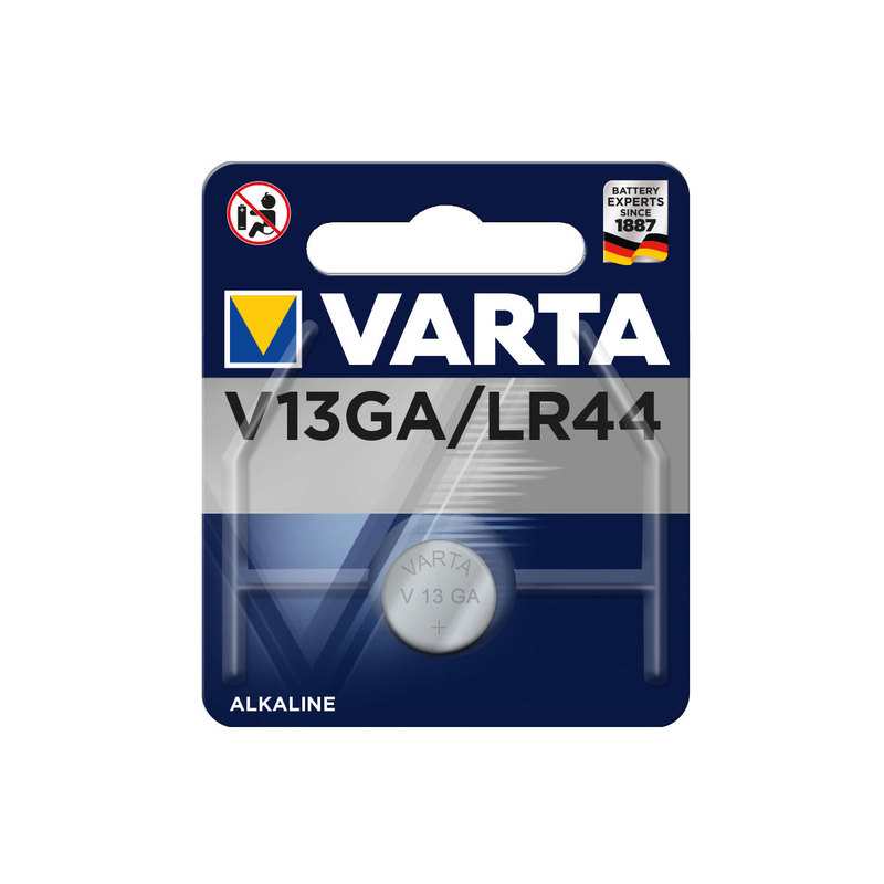 Blister 1 pile LR44 Varta