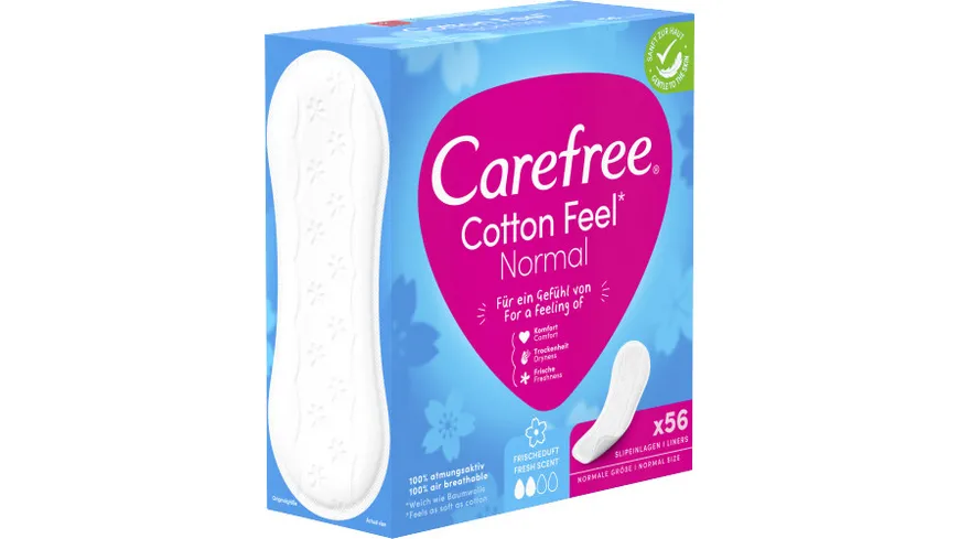 Carefree Slipeinlagen Cotton Feel Normal