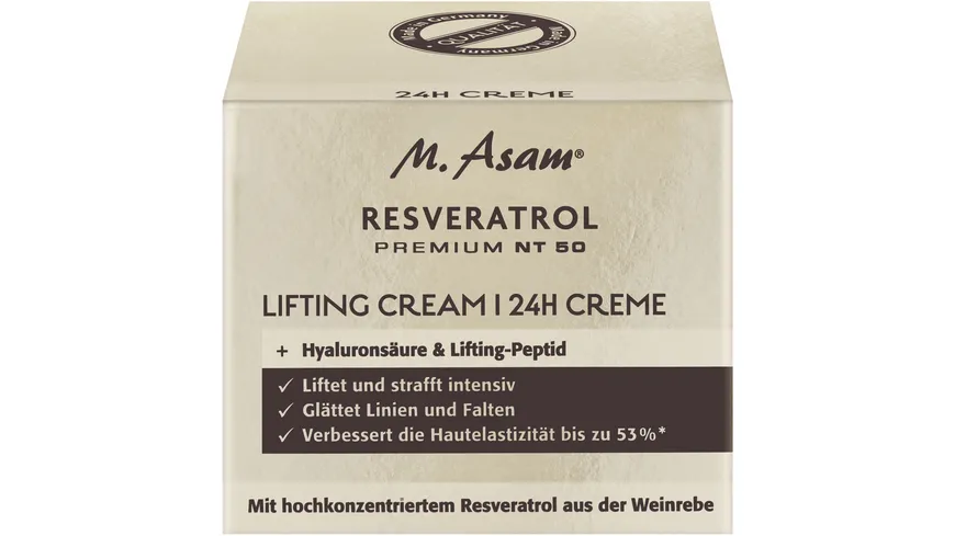 M. Asam® RESVERATROL PREMIUM NT50 Lifting Creme 24h 50 ml