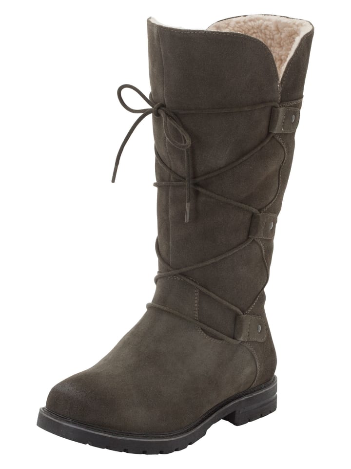 sheego Weitschaftstiefel in oliv günstig kaufen