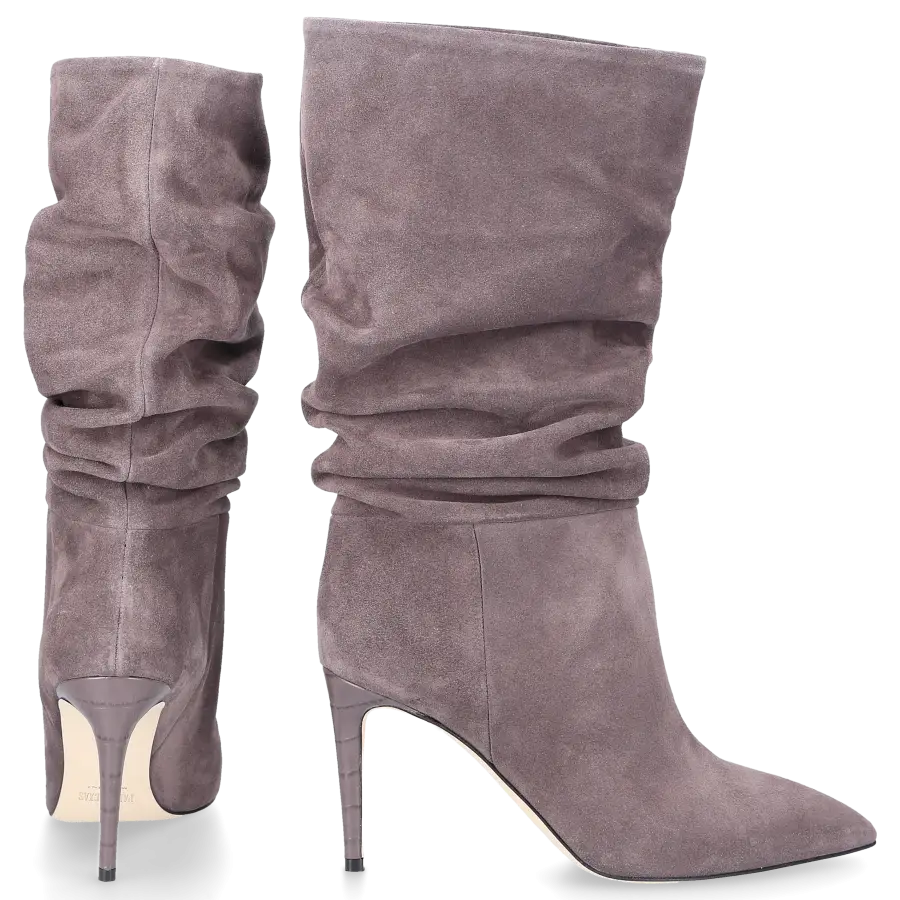 Paris Texas - Stiefel SLOUCHY 85 Veloursleder - grau