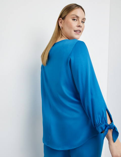Blusenshirt mit Knoten-Details am Arm