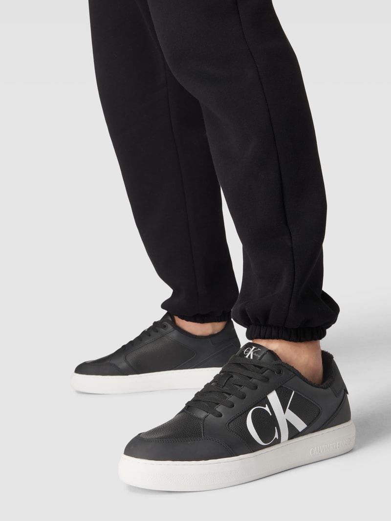 Sneaker mit Label-Details Modell 'CUPSOLE' in schwarz