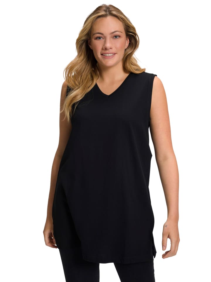 Ulla Popken Strick-Top in classic schwarz günstig kaufen