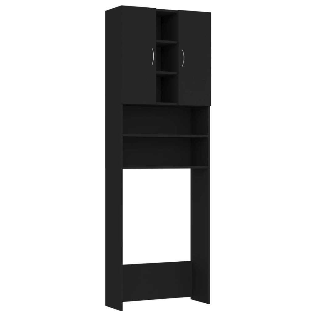 vidaXL Waschmaschinenumbauschrank Waschmaschinenschrank Weiß 64x25,5x190 cm Holzwerkstoff