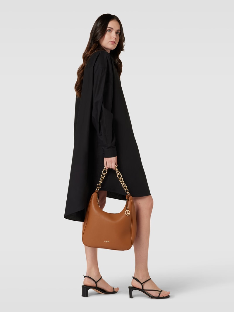 Handtasche in Leder-Optik Modell 'Josa' in cognac