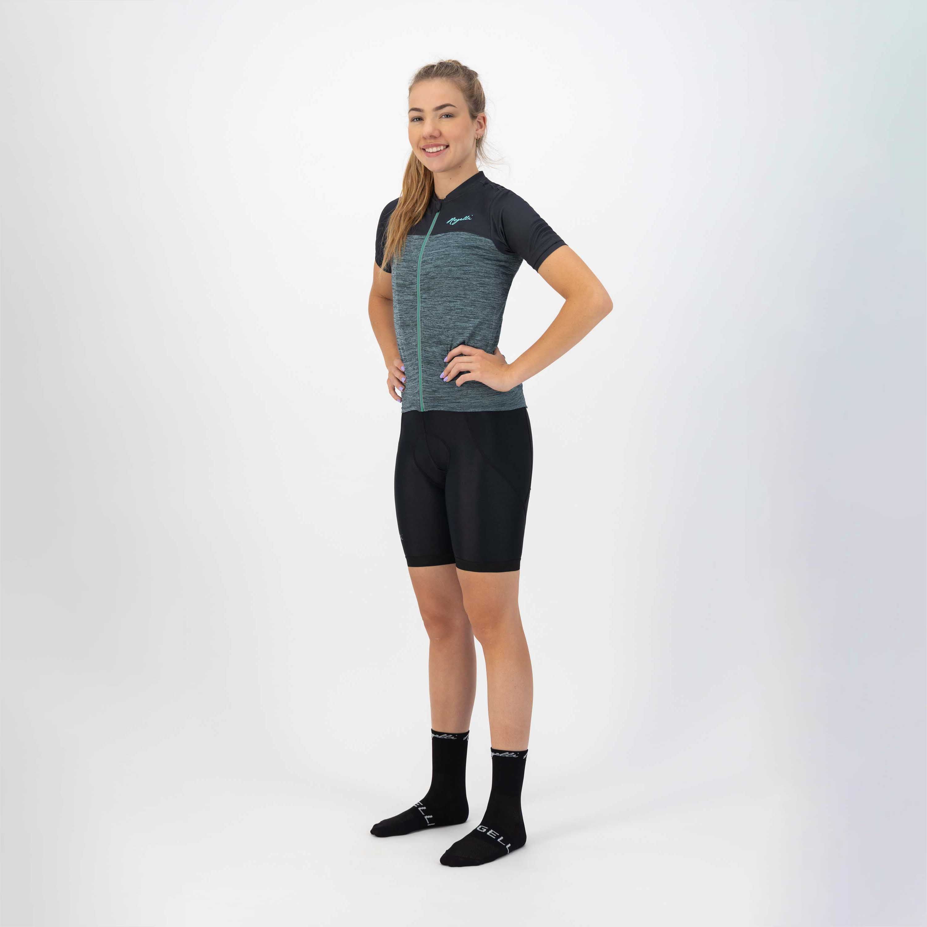 Rogelli Melange Blue Turquoise Damen Radtrikot