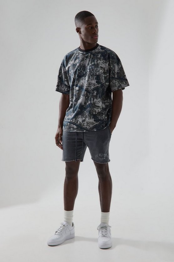 Man Active La Lift Club Camouflage T-Shirt-Set
