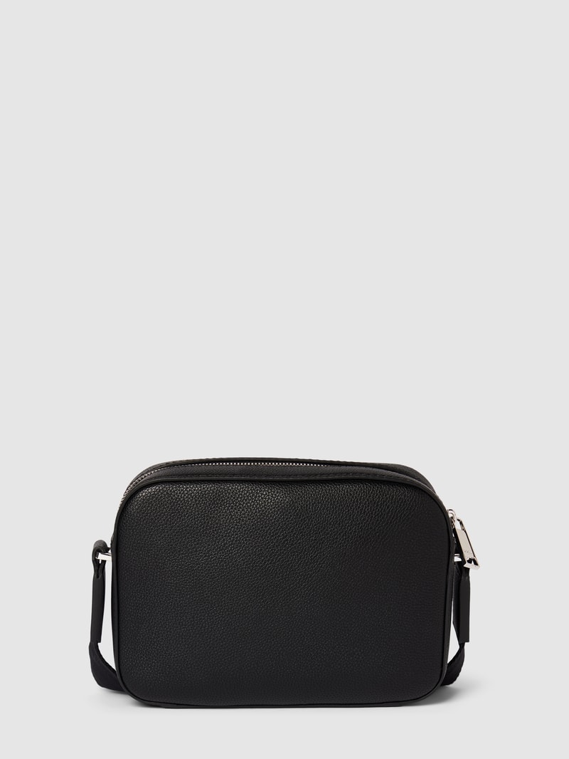 Umhängetasche mit Label-Details Modell 'Ray' in schwarz