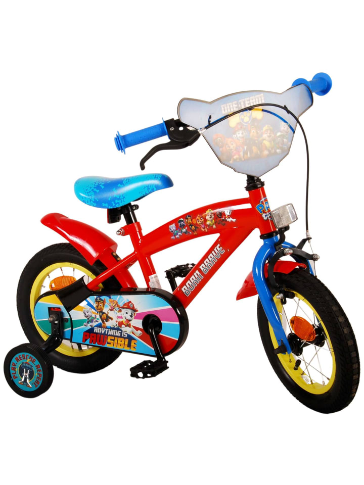 Volare Kinderfahrrad Paw Patrol für Jungen 12 Zoll Kinderrad in Rot/Blau 3 Jahre günstig kaufen onesize