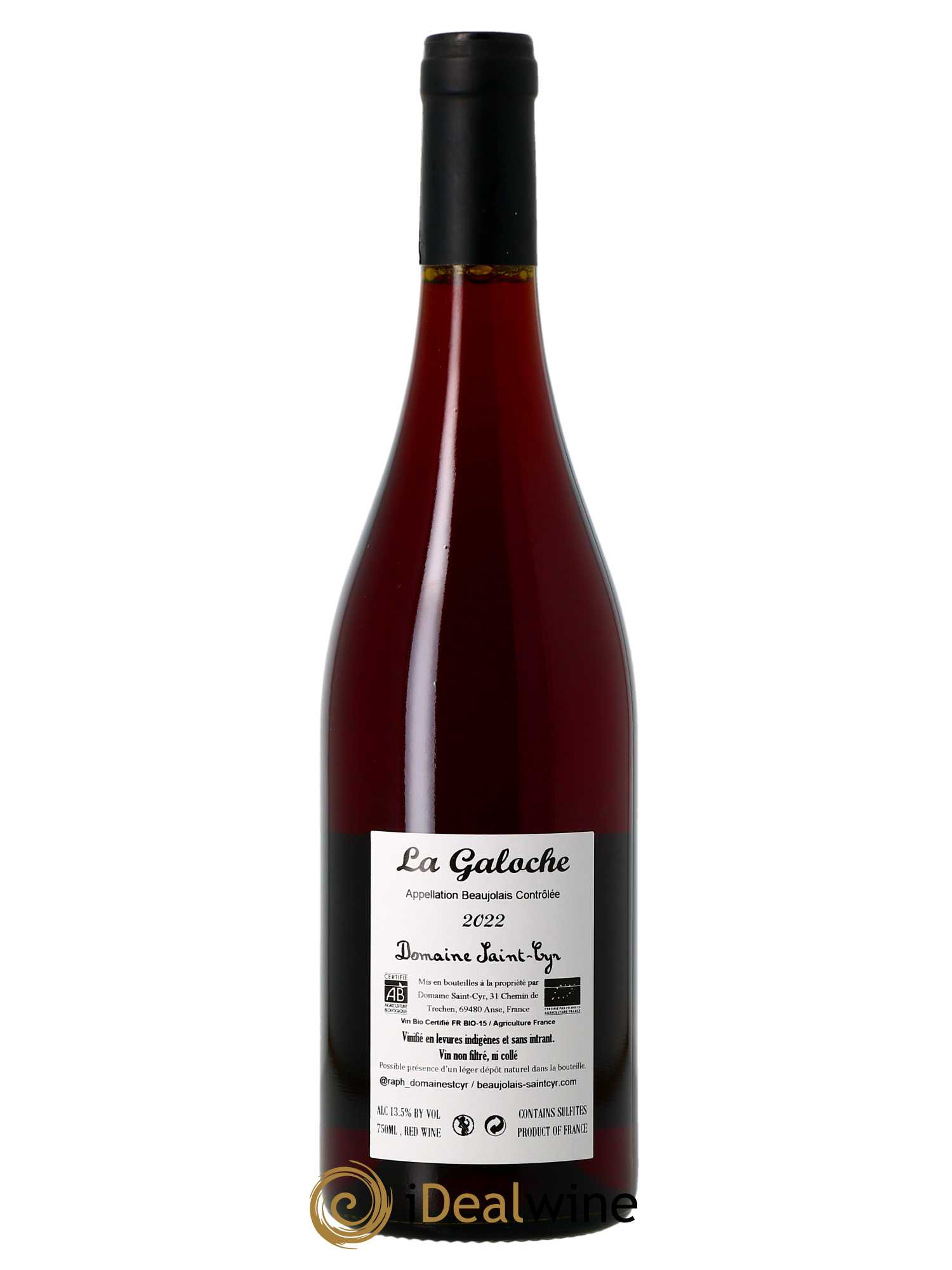 Beaujolais La Galoche Domaine Saint-Cyr  2022 - Lot de 1 Bouteille
