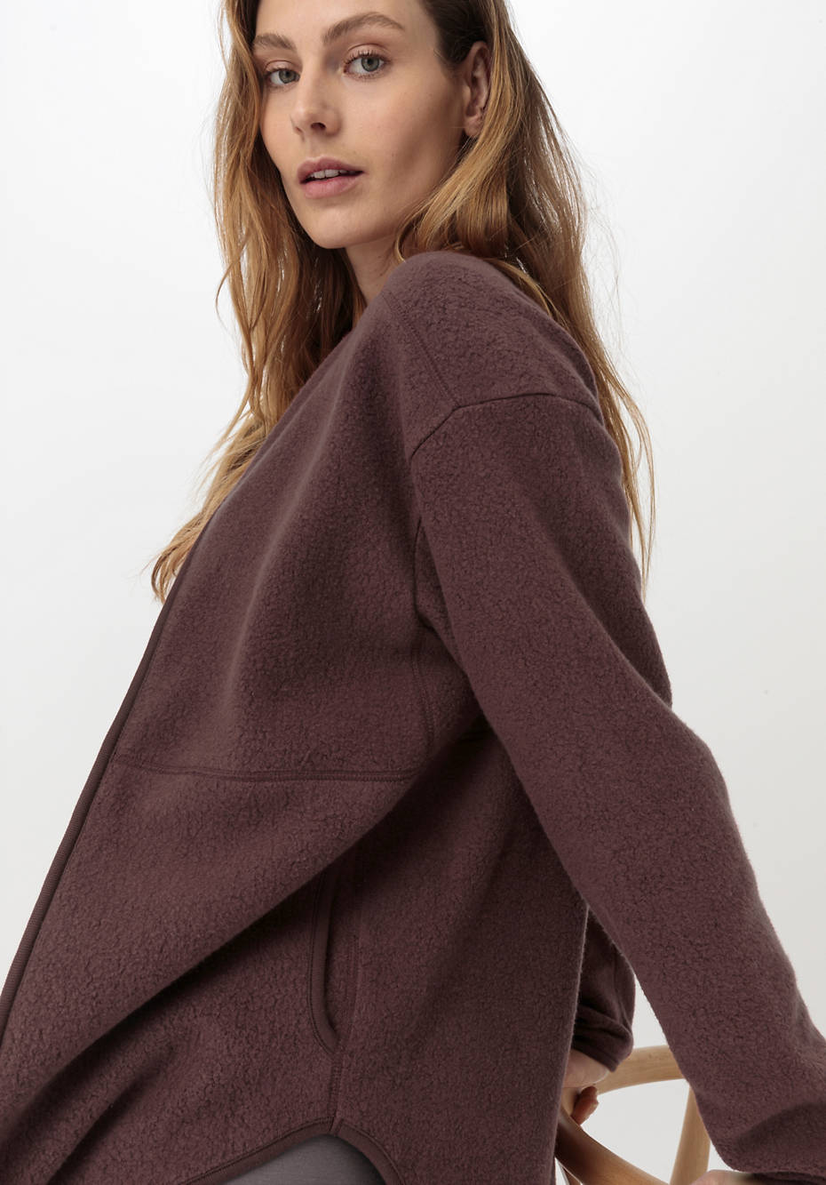 Fleece-Jacke ACTIVE LIGHT aus reiner Bio-Baumwolle