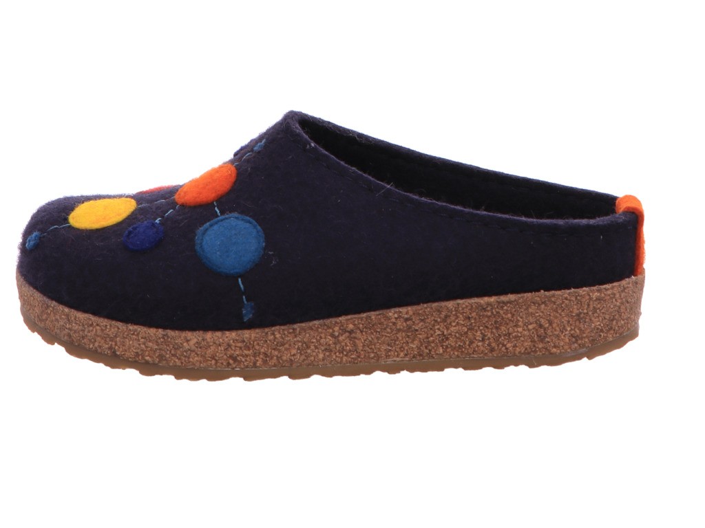 HAFLINGER Hausschuhe blau 2021 Grizzly Faible