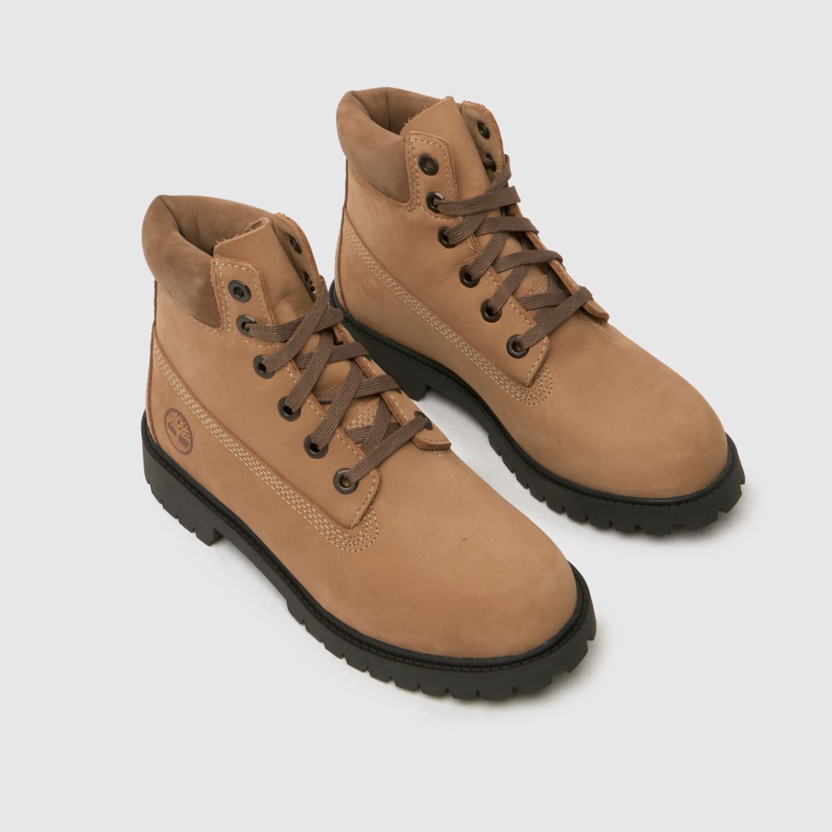 Timberland bež premium 6-palčni otroški škornji