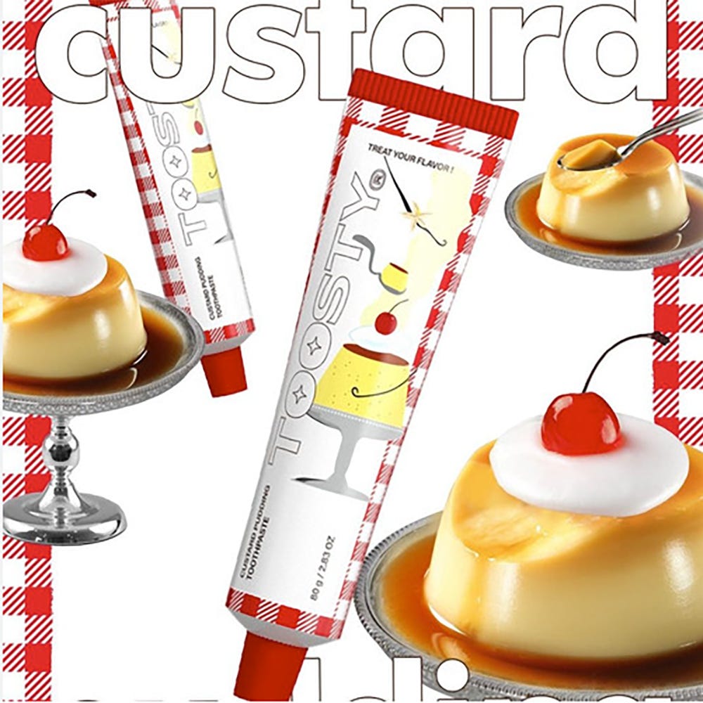 TOOSTY Custard Pudding Toothpaste 80 g