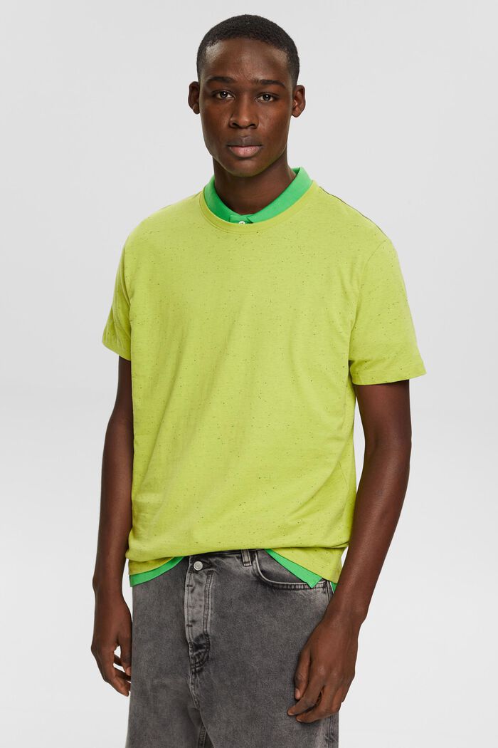 T-Shirt aus Jersey in Sprenkel-Optik