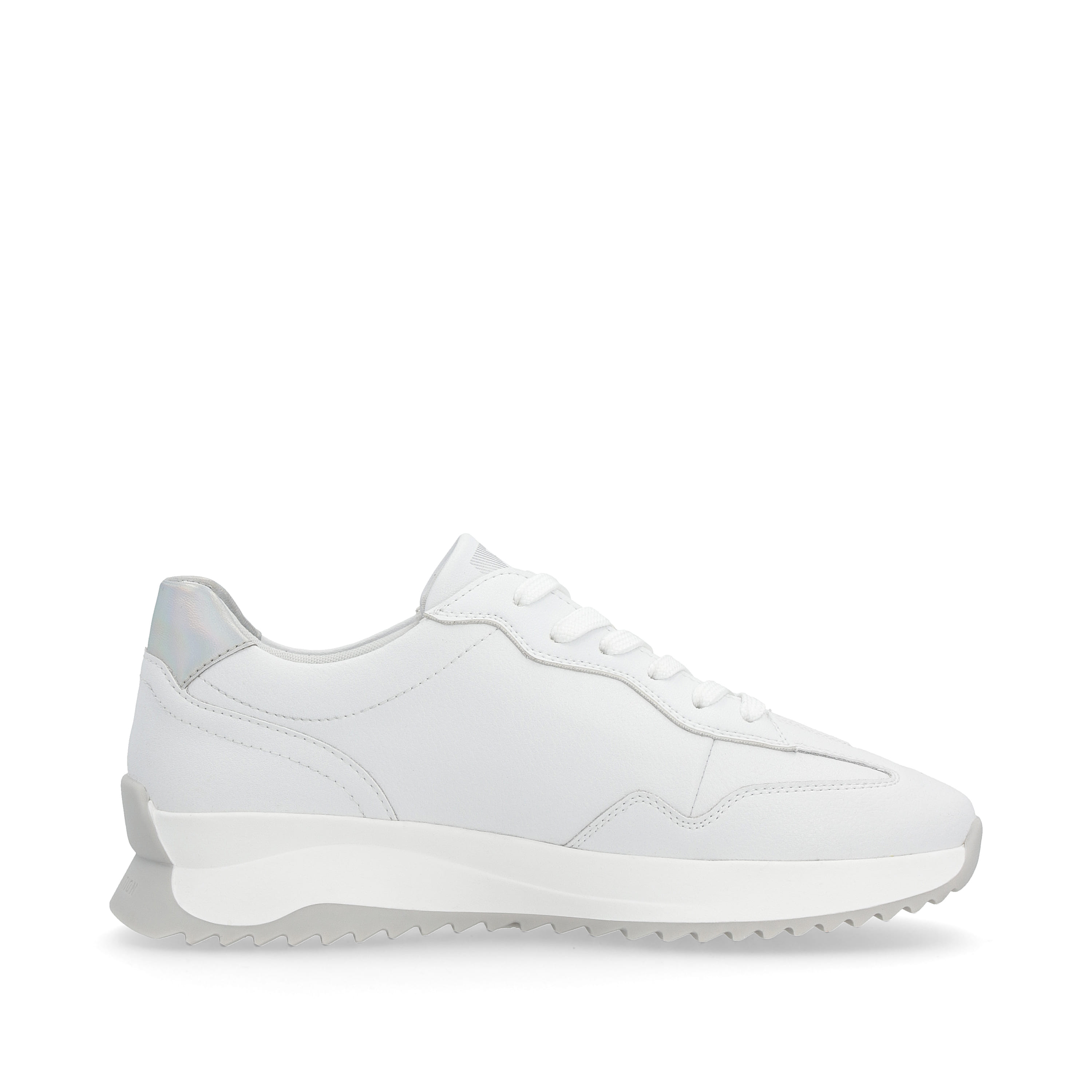Rieker Damen Sneaker Low pearl-white silver-metallic