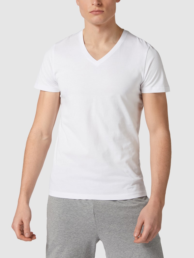 T-Shirt aus Baumwolle im 2er-Pack in weiß