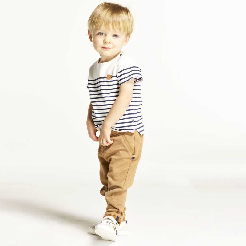 T-shirt marinière bleu bébé garçon