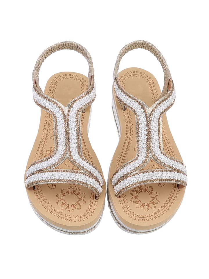 Ital-Design Sandale & Sandalette in Gold günstig kaufen