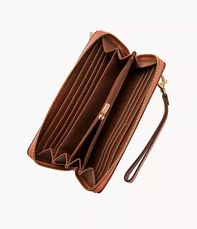 Fossil Zip Around Clutch Logan RFID