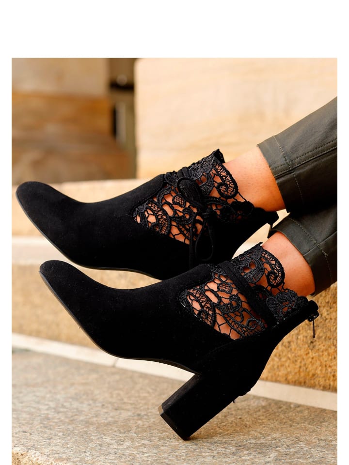 LASCANA High-Heel-Stiefelette in schwarz günstig kaufen