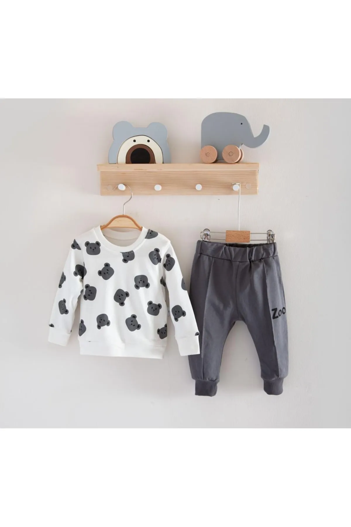 Bubito  Set aus Unterteil und Oberteil für Babys mit Teddybär-Muster