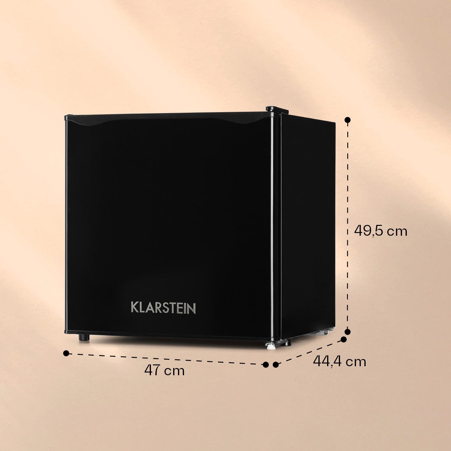 Klarstein Table Top Kühlschrank CO2-KS50-A-Black 10010814, 45 cm hoch, 47 cm breit