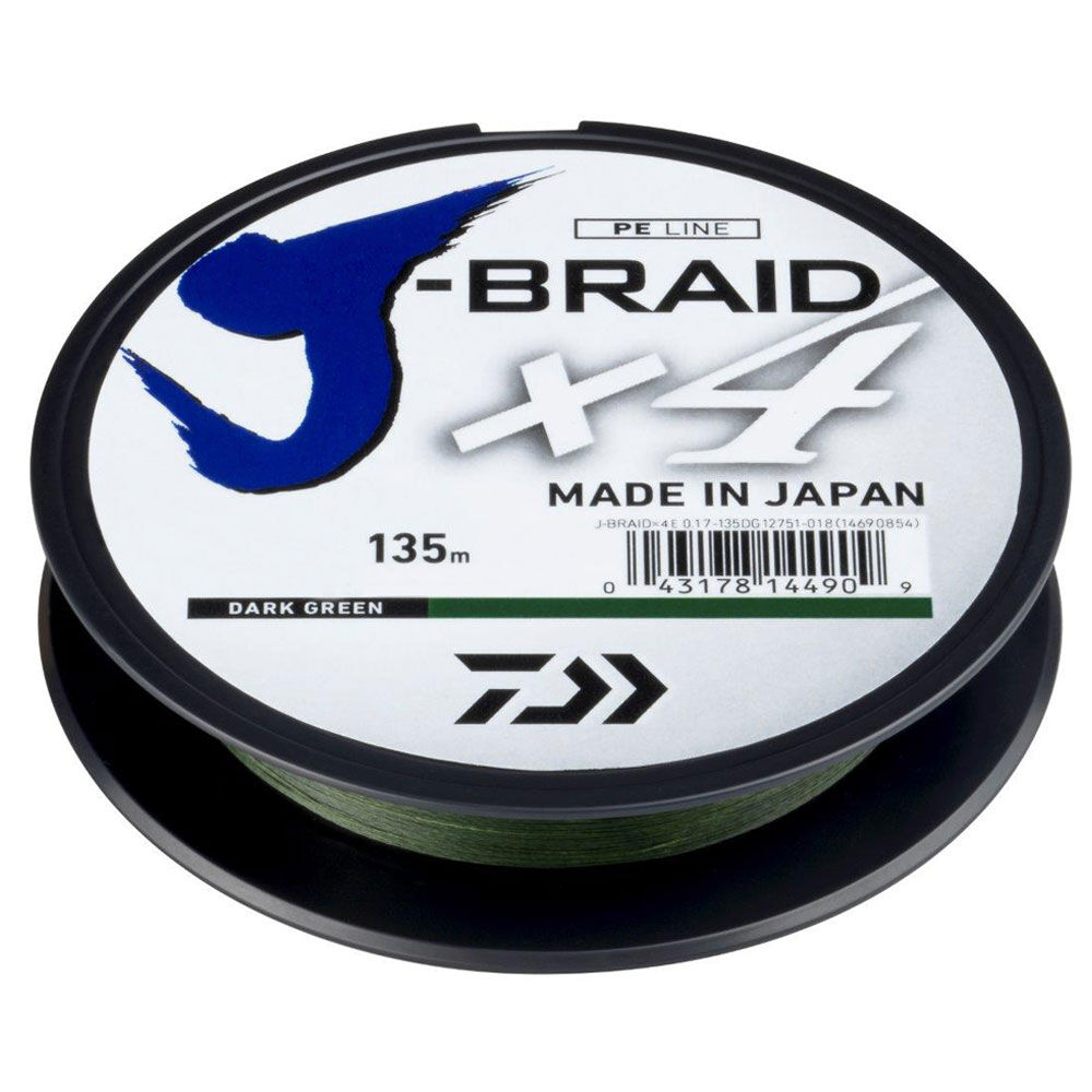 Daiwa J-Braid x4 zöld 135m