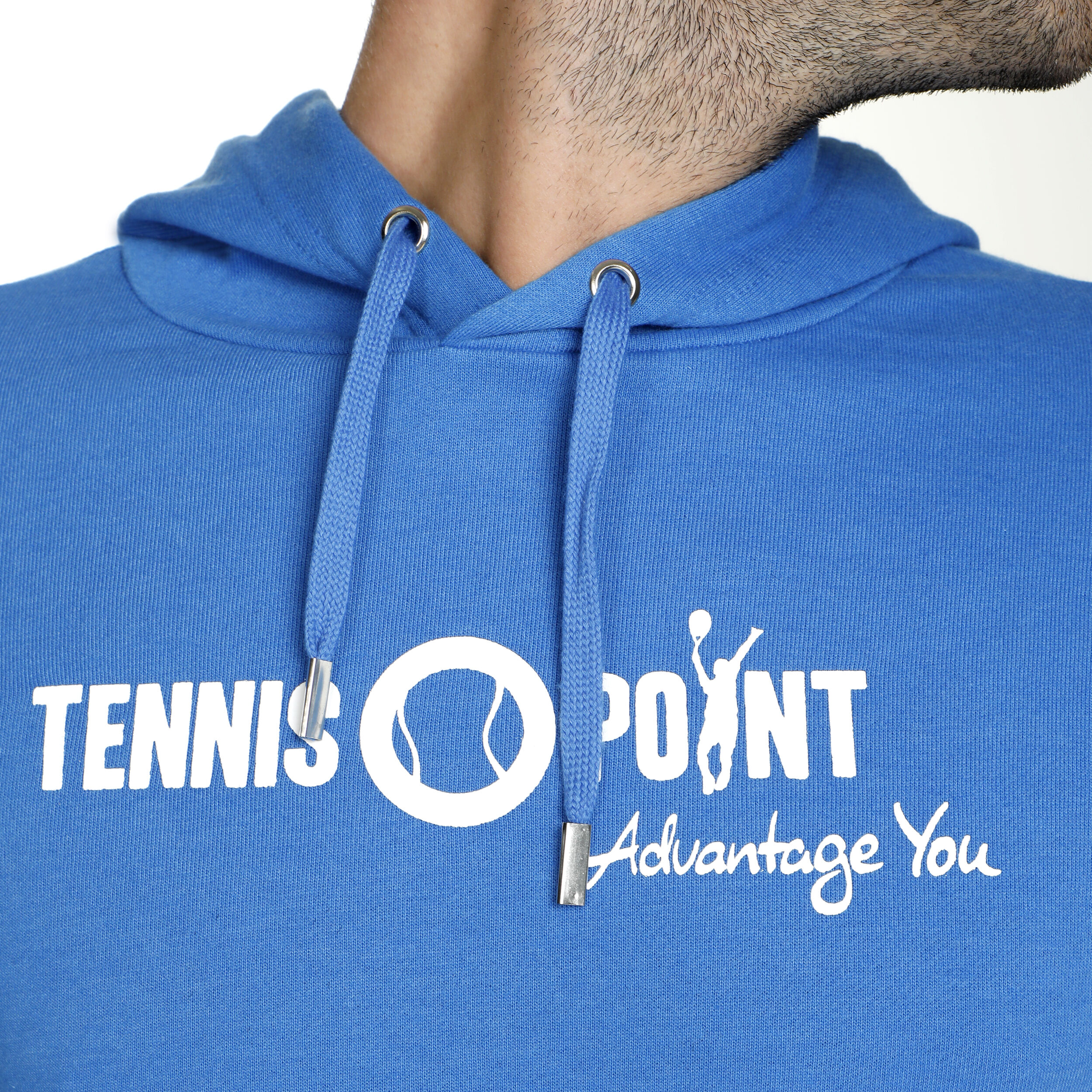 Logo Hoody Herren - Blau, Weiß